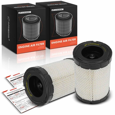 2 Pcs Front Engine Air Filter