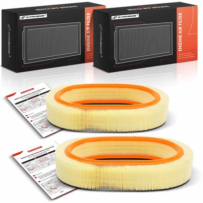 2 Pcs Engine Air Filter