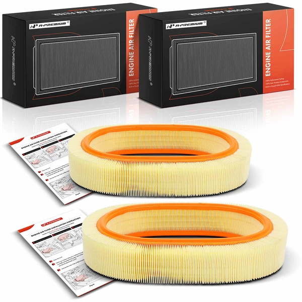 2 Pcs Engine Air Filter for 1986-1989 Mercedes-Benz 560SL