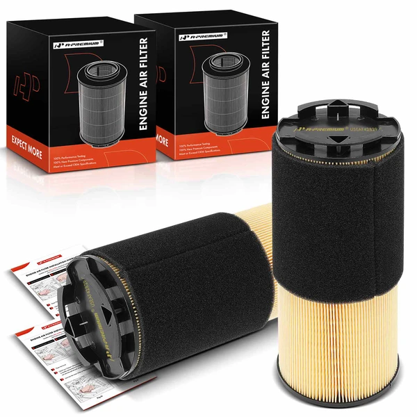 2 Pcs Engine Air Filter for 2004-2007 Volvo V70