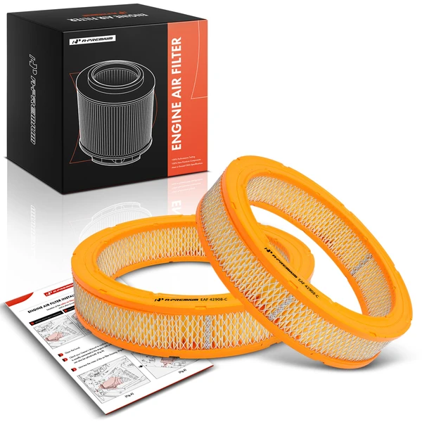 2 Pcs Engine Air Filter for Nissan Pathfinder 1987-1989 D21 Datsun 200SX 510 610 710