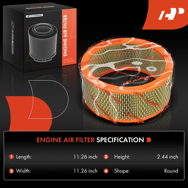 2 Pcs Engine Air Filter for Nissan Pathfinder 1987-1989 D21 Datsun 200SX 510 610 710