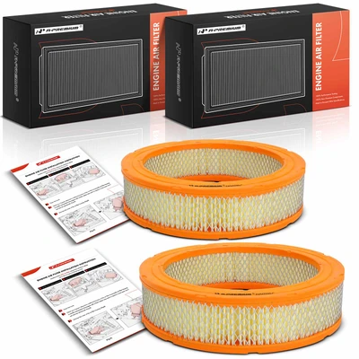 2 Pcs Engine Air Filter