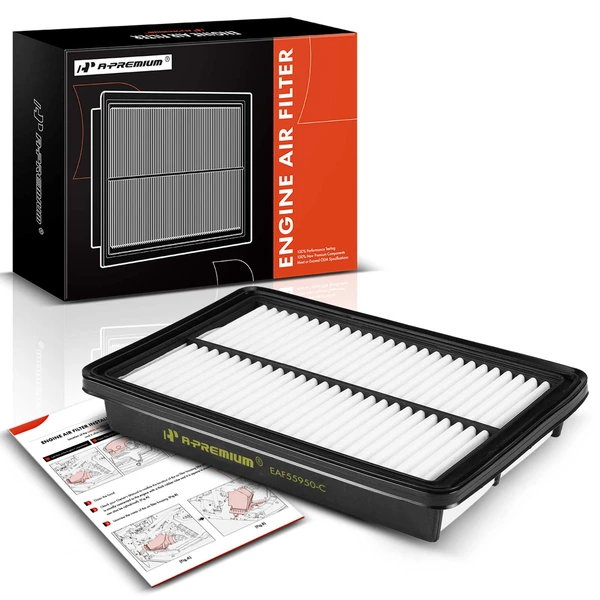 Engine Air Filter with Rigid Panel for 1995-2003 Mazda Protege