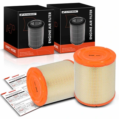 2 Pcs Engine Air Filter