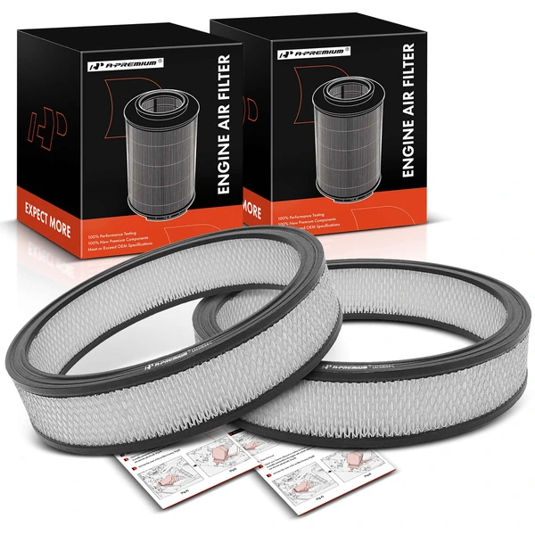 2 Pcs Front Engine Air Filter for 1976-1980 Plymouth Volare