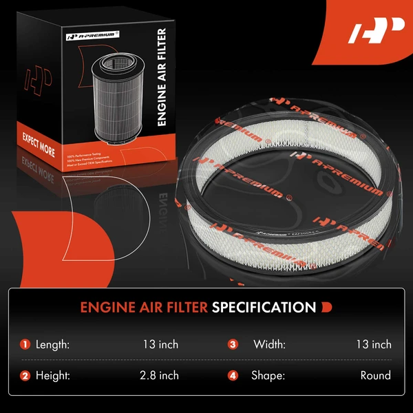 A-Premium APEAF1457 Engine Air Filter Front Side