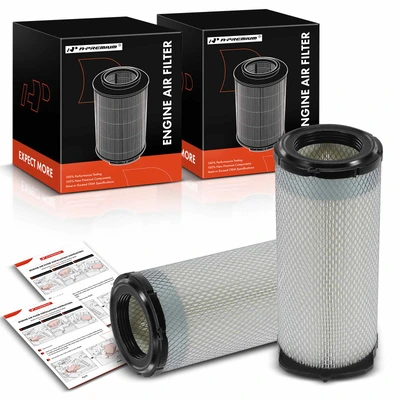 2 Pcs Engine Air Filter