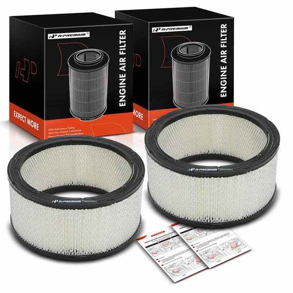 2 Pcs Engine Air Filter for 1980-1986 Chevrolet C20