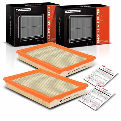 2 Pcs Engine Air Filter