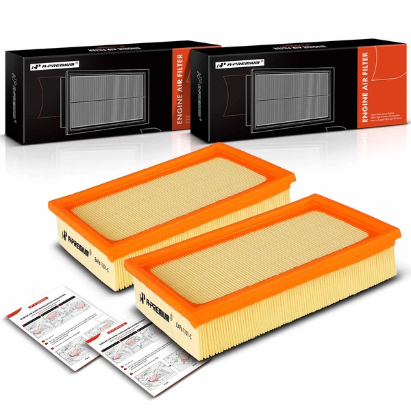 2 Pcs Engine Air Filter for BMW E30 E36 318i 318is 325e 525i 528e 750iL 850Ci