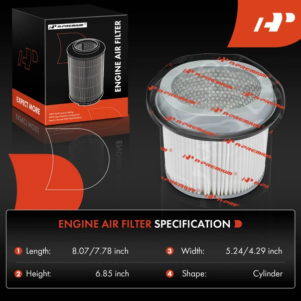 2 Pcs Engine Air Filter for Hyundai Elantra 92-95 Dodge Colt 88-92 Eagle Plymouth