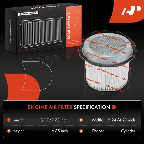 Engine Air Filter for Hyundai Elantra 92-95 Dodge Colt 88-92 Eagle Plymouth