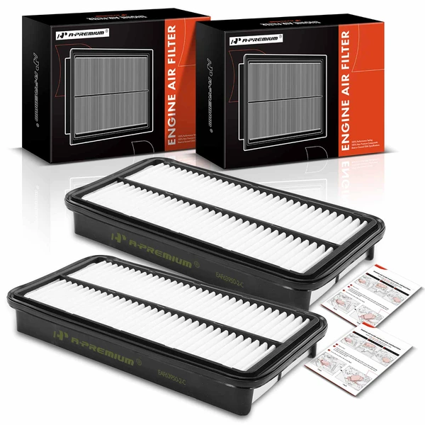 2 Pcs Engine Air Filter for Toyota Camry Corolla RAV4 MR2 Lexus ES250 Geo Prizm