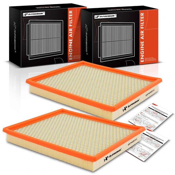 2 Pcs Engine Air Filter for 2012-2021 Nissan NV3500