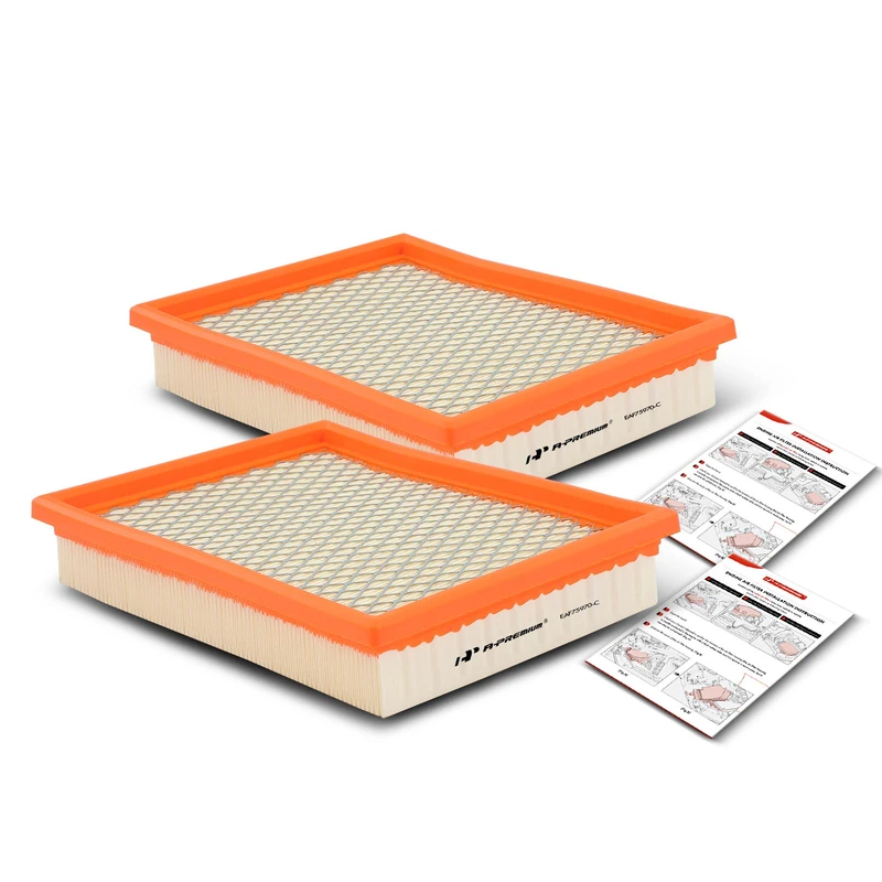 2 Pcs Engine Air Filter for Chevy Malibu Corvette Buick Century Regal Pontiac Olds