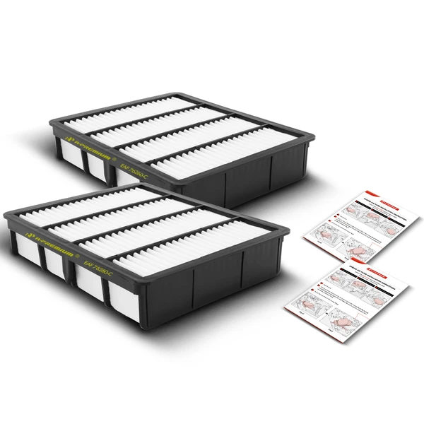 2 Pcs Engine Air Filter for Lexus SC300 SC400 1992-2000 Toyota 4Runner Supra Tacoma