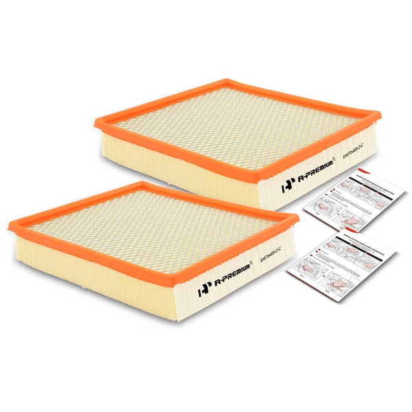 2 Pcs Engine Air Filter for Dodge Ram 2500 3500 1994-2002 L6 5.9L Diesel