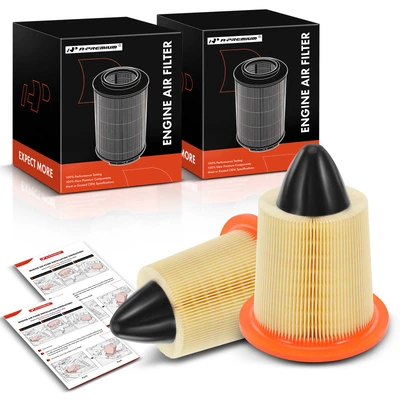 2 Pcs Engine Air Filter