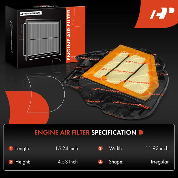 Passenger Engine Air Filter for BMW 550i 650i 750i 750Li Alpina B7L X5 X6 V8 4.4L