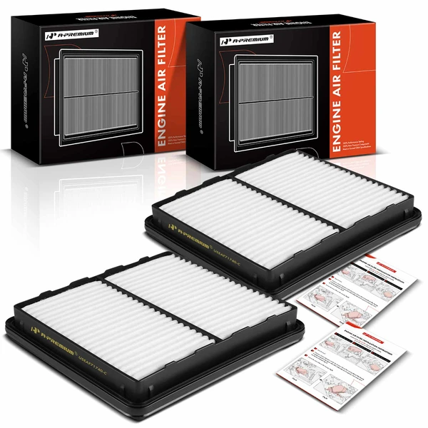 New 2x Engine Air Filter for Honda Civic 1992-1995 Civic del Sol 1993-1997 Rigid