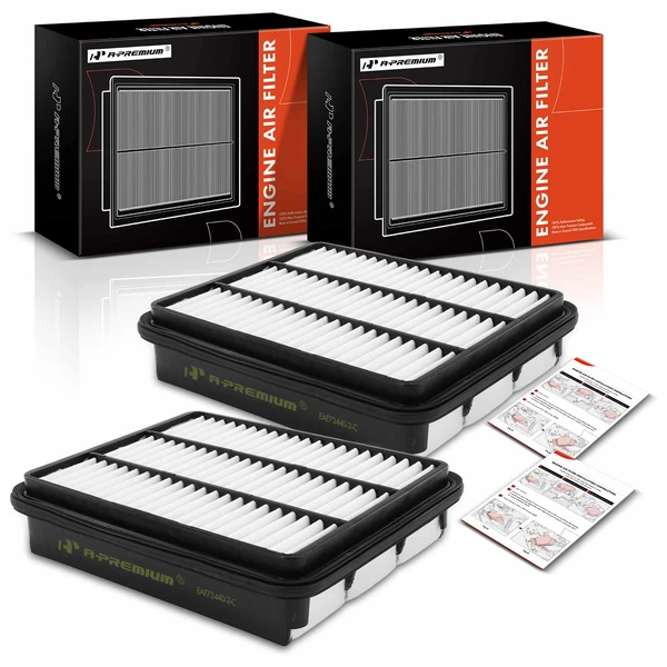 2 Pcs Engine Air Filter for 1992-1994 Dodge Colt