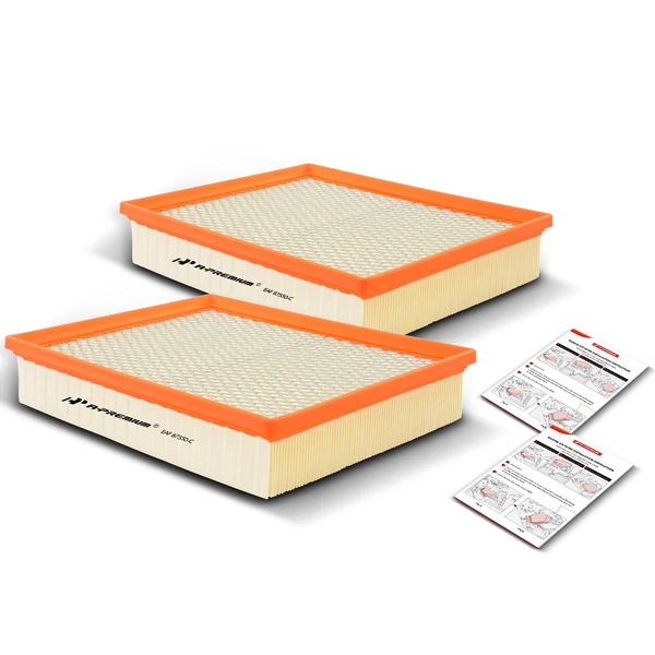 2 Pcs Engine Air Filter for Chevy Silverado Suburban GMC Sierra 1500 Yukon Cadillac