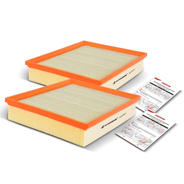 2 Pcs Engine Air Filter for Chevy Silverado Suburban GMC Sierra Cadillac Escalade