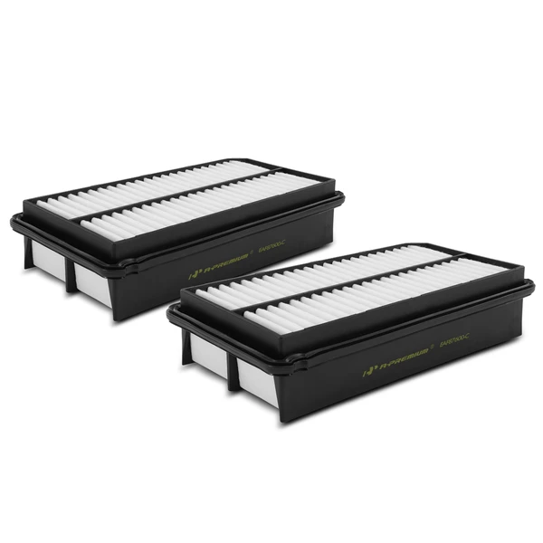 2 Pcs Engine Air Filter with Rigid Panel for Honda Odyssey 1999-2001 V6 3.5L