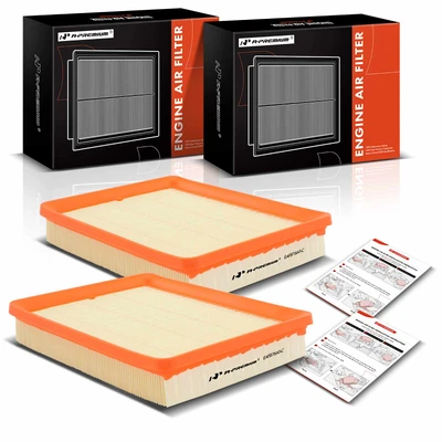 2 Pcs Engine Air Filter