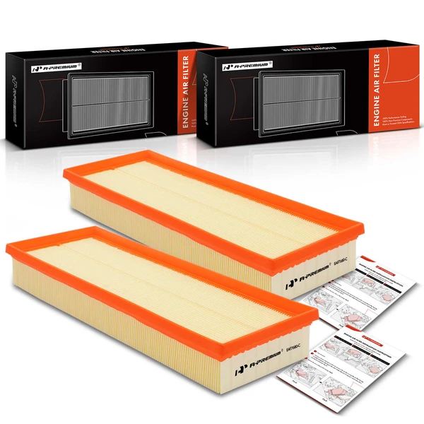 2 Pcs Engine Air Filter for 2006-2011 Mercedes-Benz E350