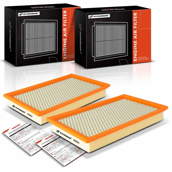 2 Pcs Engine Air Filter for 2005-2006 Ford GT