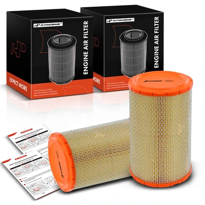 2 Pcs Engine Air Filter