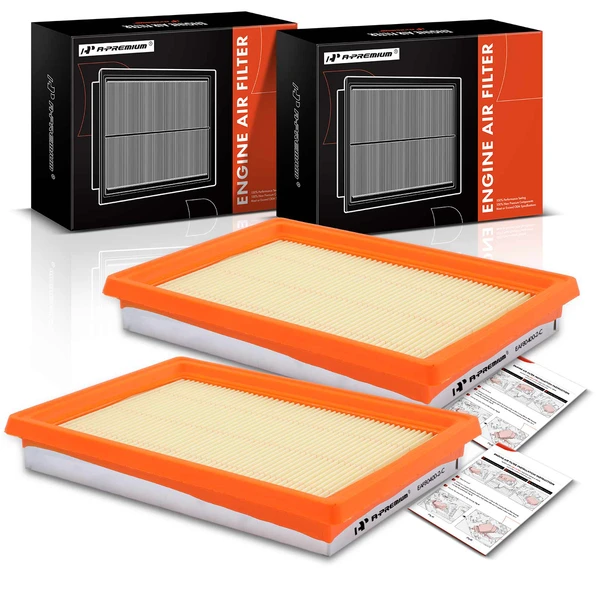 2 Pcs Front Engine Air Filter for 1996-1997 Honda Civic del Sol