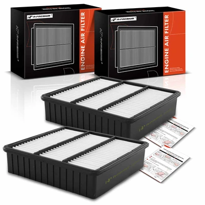 2 Pcs Engine Air Filter