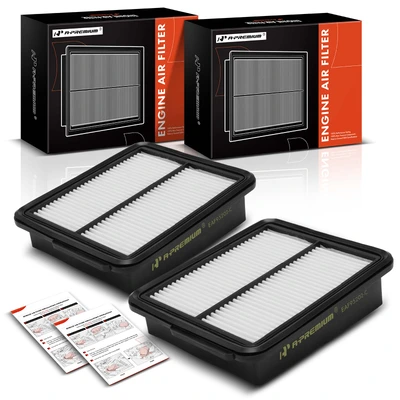 2 Pcs Engine Air Filter