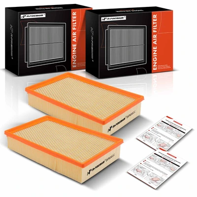 2 Pcs Engine Air Filter