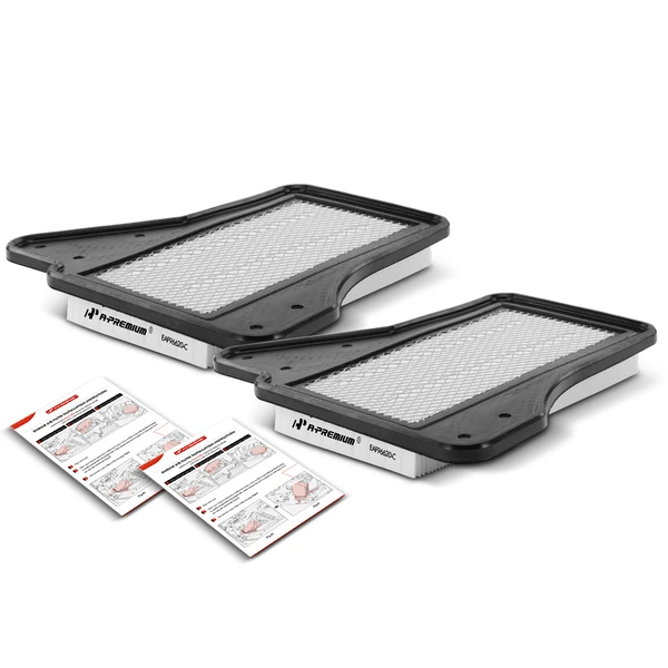 2 Pcs Engine Air Filter with Filter Panel for Chrysler Pacifica 2004-2008