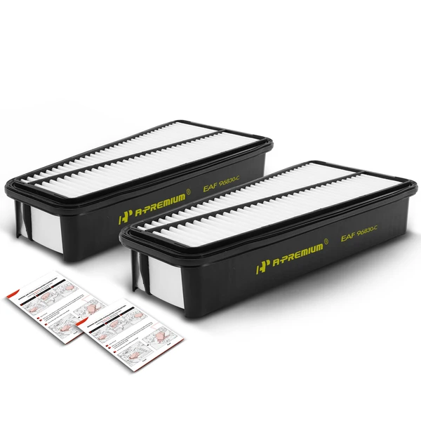 2 Pcs Engine Air Filter for Toyota 4Runner 03-09 Tacoma 05-15 FJ Cruiser 07-09