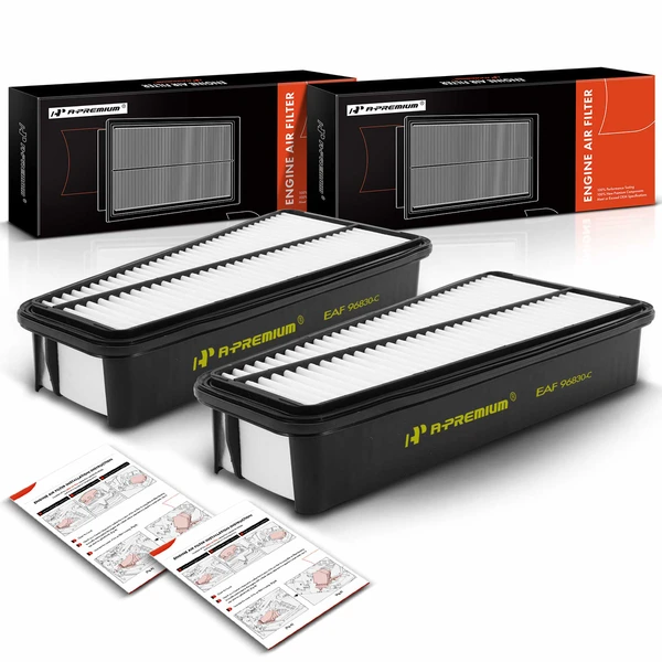 2 Pcs Engine Air Filter for 2007-2009 Toyota FJ Cruiser