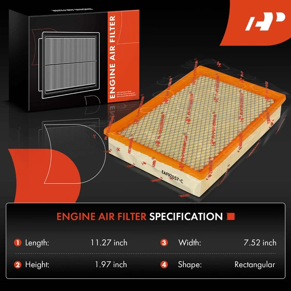 2 Pcs Engine Air Filter for Ford F-150 F-250 1985-1986 Crown Victoria 1992-2011