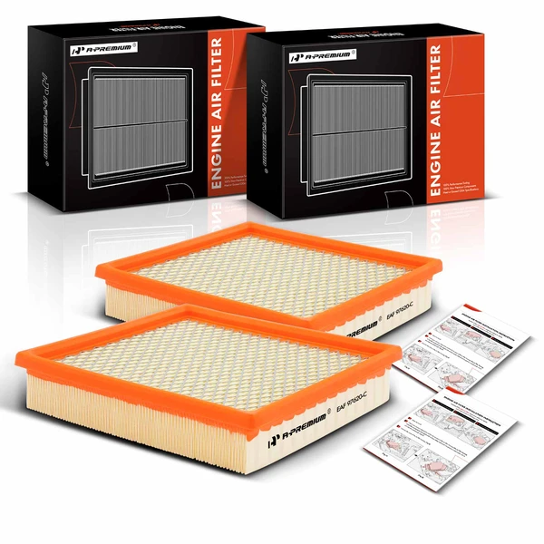 2 Pcs Engine Air Filter for Toyota Highlander Dodge Durango Chrysler Aspen Lexus