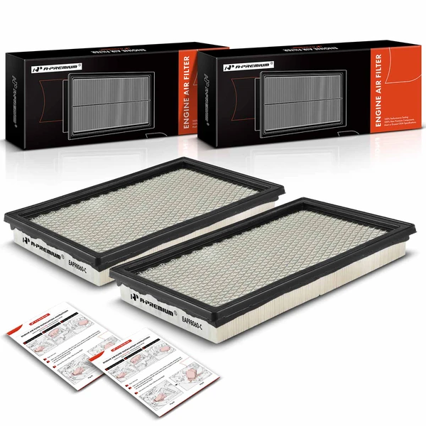 2 Pcs Engine Air Filter for 2002-2008 2011 2013-2014 Mini Cooper