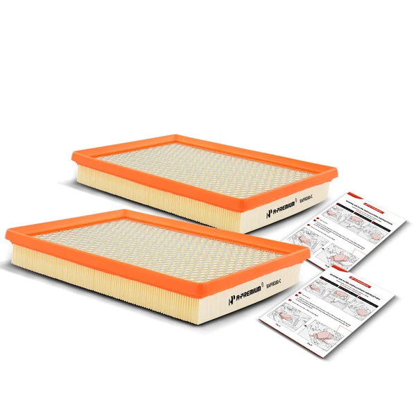 2 Pcs Engine Air Filter for Dodge Challenger 08-10 Charger Durango Magnum Chrysler