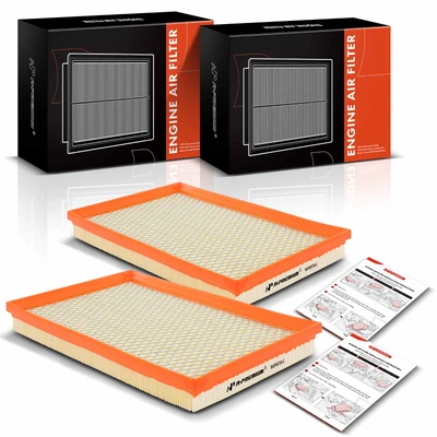2 Pcs Engine Air Filter with Flexible Panel for 2006-2007 Saturn Ion