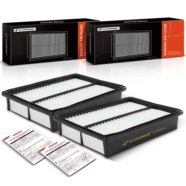 2 Pcs Engine Air Filter for 2004-2013 Mazda 3