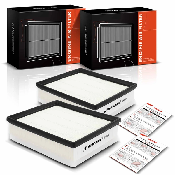 2 Pcs Engine Air Filter for 2014-2018 BMW 328d xDrive