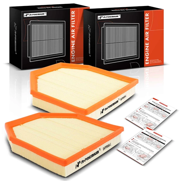 2 Pcs Left & Right Engine Air Filter for BMW M2 19-21 M3 15-18 M4 M5 M6 Gran Coupe