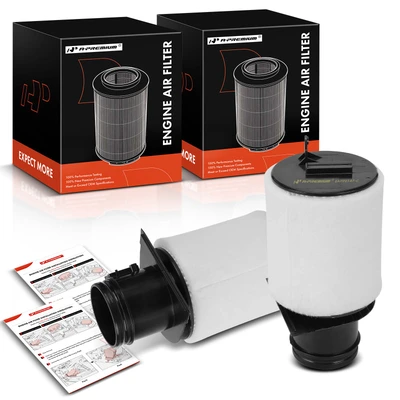 2 Pcs Engine Air Filter