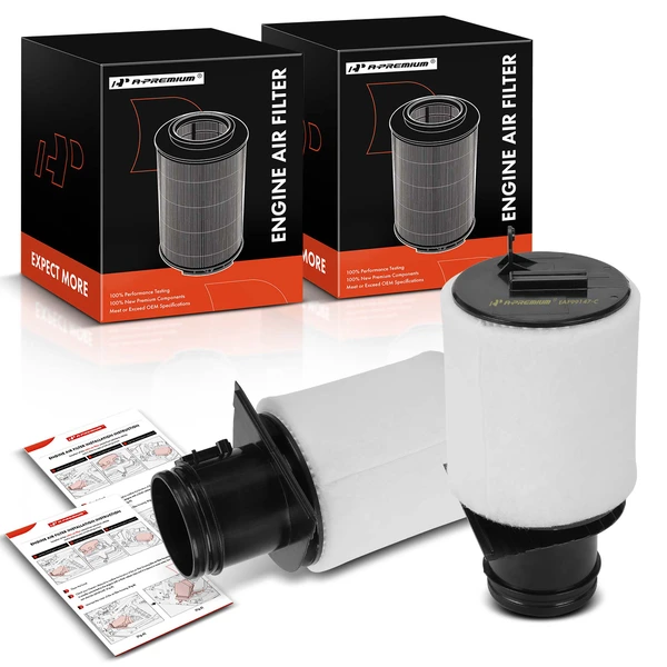 2 Pcs Engine Air Filter for 2014-2015 2017-2018 2020-2023 Audi R8